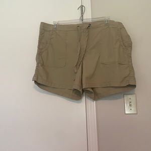 Casual Women's Drawstring Khaki Shorts